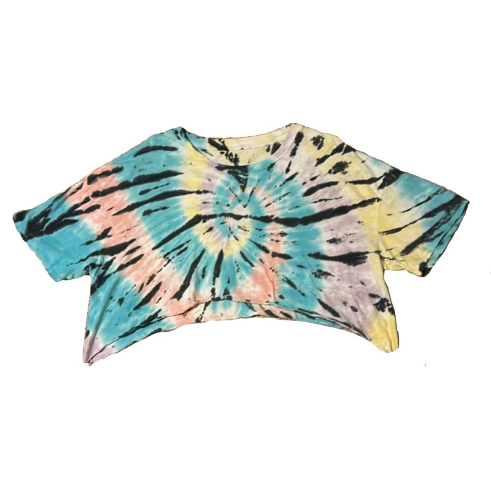 💙 Cropped Tye-Dye T-Shirt